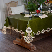 桌布防水防油免洗皮革桌垫防烫长方形茶几布蕾丝桌旗欧式餐桌台布
