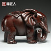 黑檀木雕大象摆件实木质，雕刻一对象，红木家居玄关办公室装饰工艺品