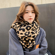 韩国豹纹围巾超大披肩两用女时尚韩版百搭秋冬季保暖防寒围脖