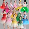 六一儿童演出服小学生大合唱团表演服幼儿园女童舞蹈公主蓬蓬纱裙