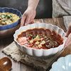 日式花瓣汤盆家用陶瓷大汤碗酸菜鱼碗汤盘大碗面碗水煮鱼餐具