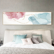 卧室床头画抽象装饰画，北欧轻奢粉色温馨挂画客厅，民宿酒店公寓壁画