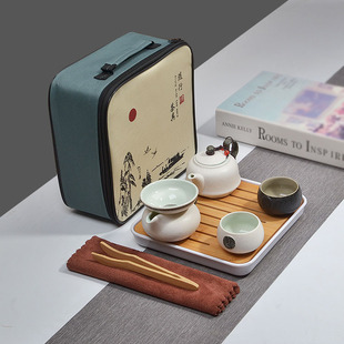 白瓷家用茶具套装小套功夫日式简约泡茶壶茶杯陶瓷小茶台茶盘整套