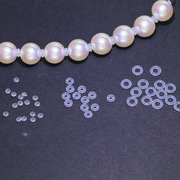 diy串珠材料珍珠玉石硅胶垫片，防摩擦项链手链，蜜蜡橡胶圈隔片