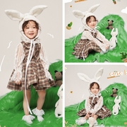 儿童摄影服装影楼拍照主题，兔子宝宝照相衣服，2023年希子正版潮童衣