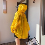 夏季糖果色防晒衫，k2022年时尚女装纯色连帽拉链，外套百搭减龄