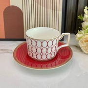 w家欧式骨瓷咖啡杯饮水杯，情侣对杯陶瓷，奢华红茶杯礼盒装家用送礼
