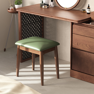 卧室家用橡胶木化妆椅