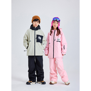 南恩防水儿童滑雪服套装