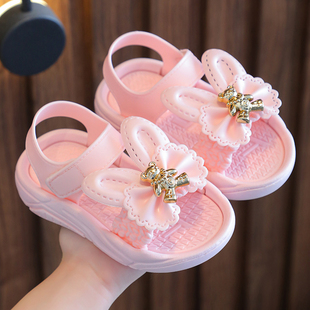 女童凉鞋2023夏季儿童，公主凉鞋女韩版潮护脚女孩沙滩鞋子