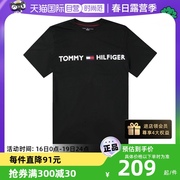 自营tommyhilfiger情侣男女同，款字母印花短袖，t恤纯棉款上衣