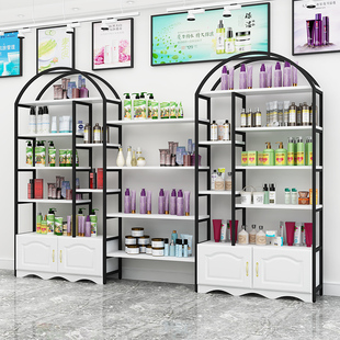 化妆品展示柜展示架展柜美容院，美甲柜子陈列柜，产品店铺样品货架