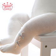 春秋女宝宝公主连裤袜1-3岁0婴儿配裙子打底裤连体裤纯棉6-12个月