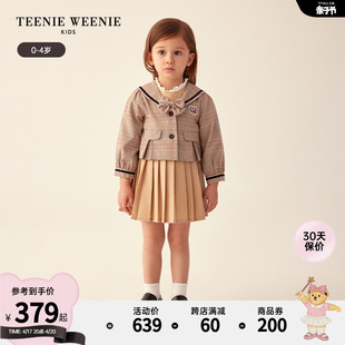 TeenieWeenie Kids小熊童装女宝宝23年款秋季连衣裙外套两件套