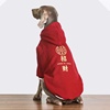 狗狗衣服新年喜庆过年宠物冬季中型犬大型犬保暖冬装金毛拉布拉多