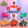 正版汤姆猫英雄小队，五合体变形机器人拼装警车，瞭望塔儿童益智玩具