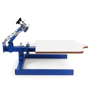 新1色1工位丝印机手动不锈钢，金属印刷机平版单色丝印机网版印刷品