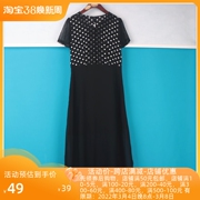 丽新折扣女装h海，5系列22夏大码波点连衣裙时尚女12011
