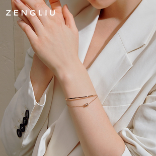 zengliu设计师双层小蛮腰手链女生，ins小众手镯轻奢精致闺蜜手饰品