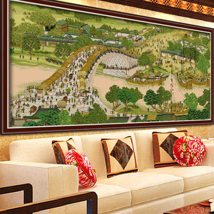十字绣清明上河图2024客厅刺绣大幅1.5米传世名画中国风全景