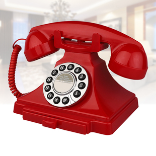 仿古电话机欧式复古家用固定电话，座机老式按键，客厅卧室办公机械铃