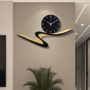 时钟挂钟客厅创意潮流时尚大气挂表墙上现代个性简约抽象金属钟表
