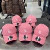 韩国New Era软顶棒球帽女生920软顶小标NY女生粉色中标帽子