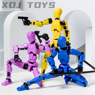 第3代Dummy13关节可动玩偶21色定制拼装假人玩具把玩解压神器模型