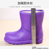2021加绒加厚软底中筒保暖防水雨靴，轻便一体式雪地靴工作鞋