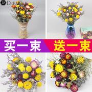 云南小雏菊干花花束客厅摆设向日葵干花真花装饰摆件ins风干