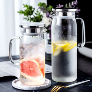 果汁杯玻璃杯耐热高温家用玻璃水壶，大容量冷水壶泡柠檬水杯子扎壶