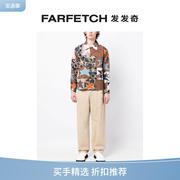 Story.Mfg男士拼接设计衬衫式夹克FARFETCH发发奇