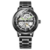 品牌潮全自动陀飞轮手表十大镂空机械瑞士腕表，男实心钢带饰品076