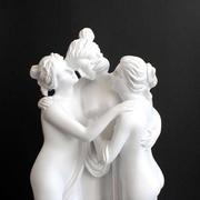 希腊神话美惠三女神家居摆件树脂欧式人物雕塑工艺品桌面装饰摆设
