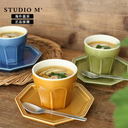 日本日式中古手握杯，zakka简约陶瓷，马克杯咖啡杯牛奶水杯