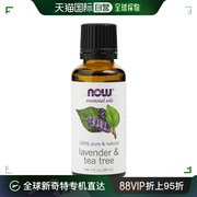 美国直邮Now诺奥薰衣草茶树精油Solutions持久清新醉丽温柔30ml