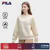 FILA 斐乐女子针织加绒卫衣2023冬时尚休闲舒适长袖上衣