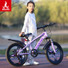 凤凰儿童自行车6-12岁女孩中大童男孩山地碟刹变速小学生单车20寸