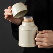 汝窑小暖壶茶杯焖茶壶，泡茶家用大容量保温瓶，中式陶瓷水杯茶壶单壶