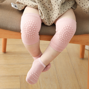 婴儿护膝夏季防摔网面透气爬行宝宝护腿学步小孩，儿童防滑地板袜