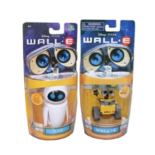 正版wall-e机器人总动员，瓦力伊娃关节可动玩偶公仔，车载摆件模型
