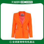 香港直邮Vivienne Westwood 女士Fluo Rita 橙色聚酯西装外套