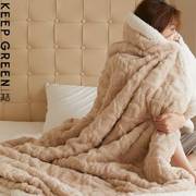 2023羊羔绒毛毯珊瑚绒保暖春秋季午睡毯子双面绒毯盖毯沙发毯塔芙