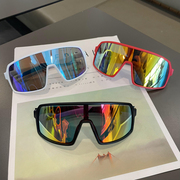 女童运动墨镜大框滑雪护目镜，骑行防风眼镜，男童防紫外线连体太阳镜