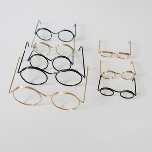 迷你小ob11眼镜娃娃，装饰diy钩织玩偶，眼镜框配件迷你眼镜3-4-3.5cm