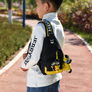 卡通帆布小包包儿童斜挎包，韩版可爱学生，单肩包胸前手机包带耳机孔