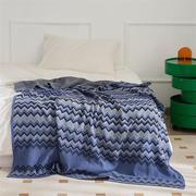 北欧波浪棉毯休闲毯美式针织，毯沙发毯床尾毯午睡毯盖毯沙发巾