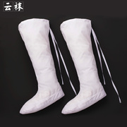 中国风唐装汉服配饰袜子绑腿长袜，男女古装配件长筒袜棉布道士云袜
