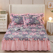 韩式卡通纯棉床罩儿，童床裙单件全棉，床裙隔脏床盖1.2米1.5m1.8m2米