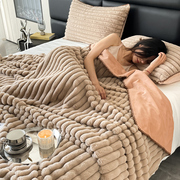 小毛毯子沙发加厚冬季床单，盖毯办公室午睡披肩，珊瑚法兰绒被子懒人